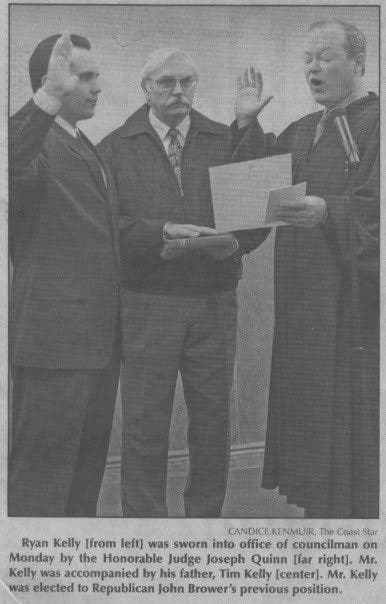 Ryan Kelly sworn into public office